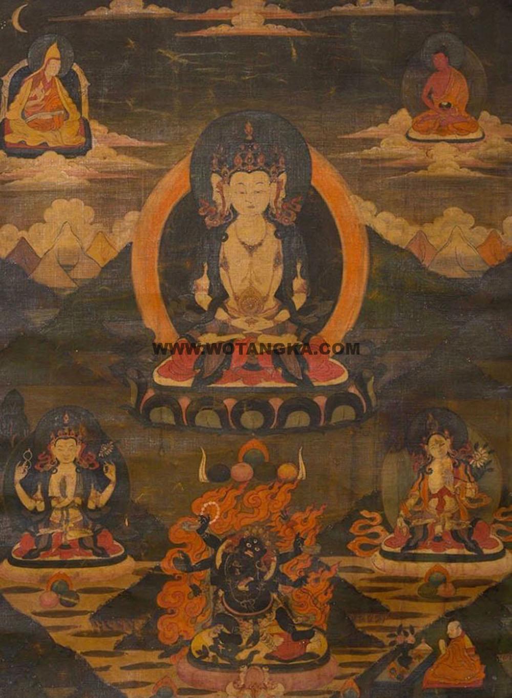 沃唐卡编号AC94039：大日如来