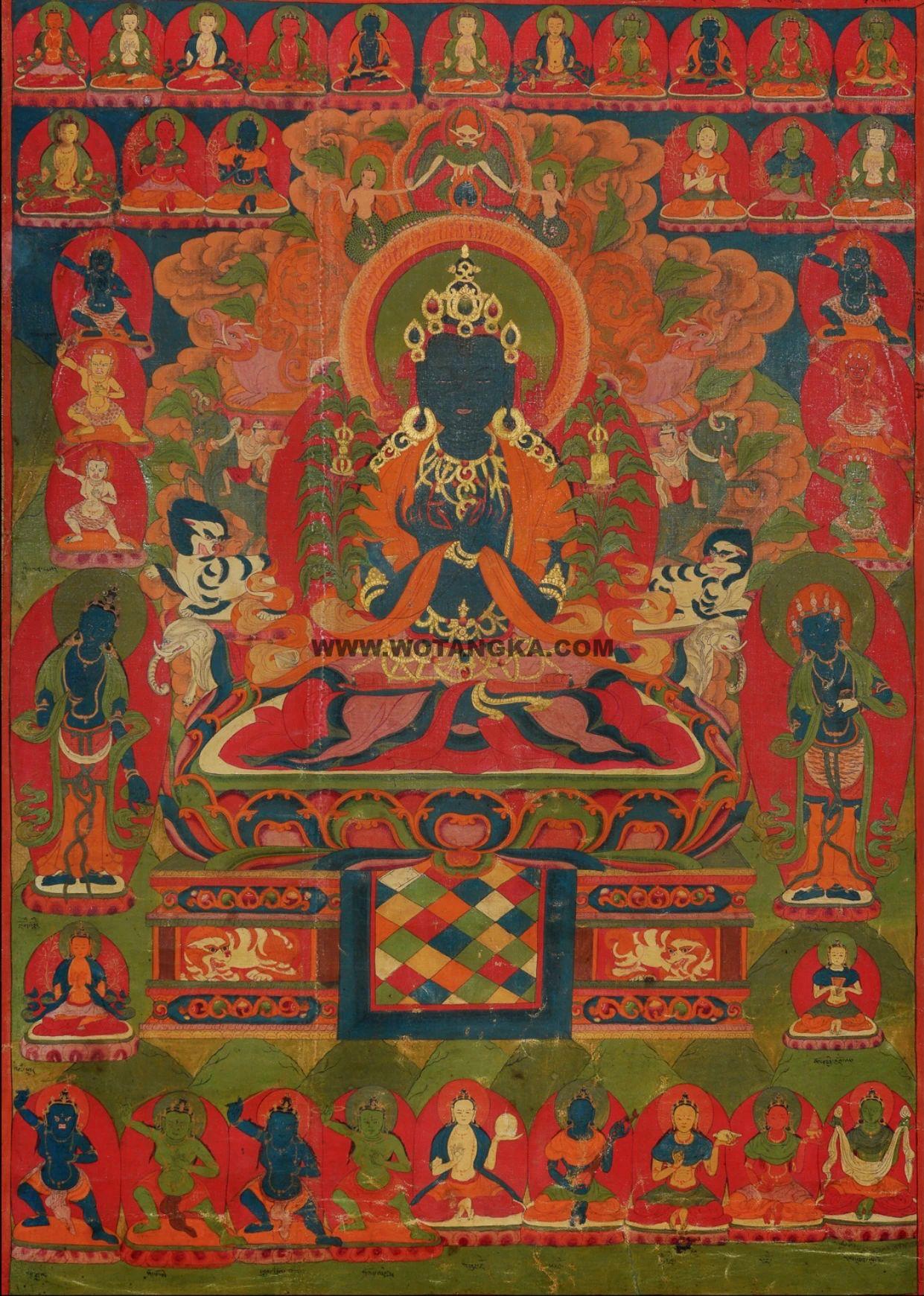 沃唐卡编号AC98776：金刚总持