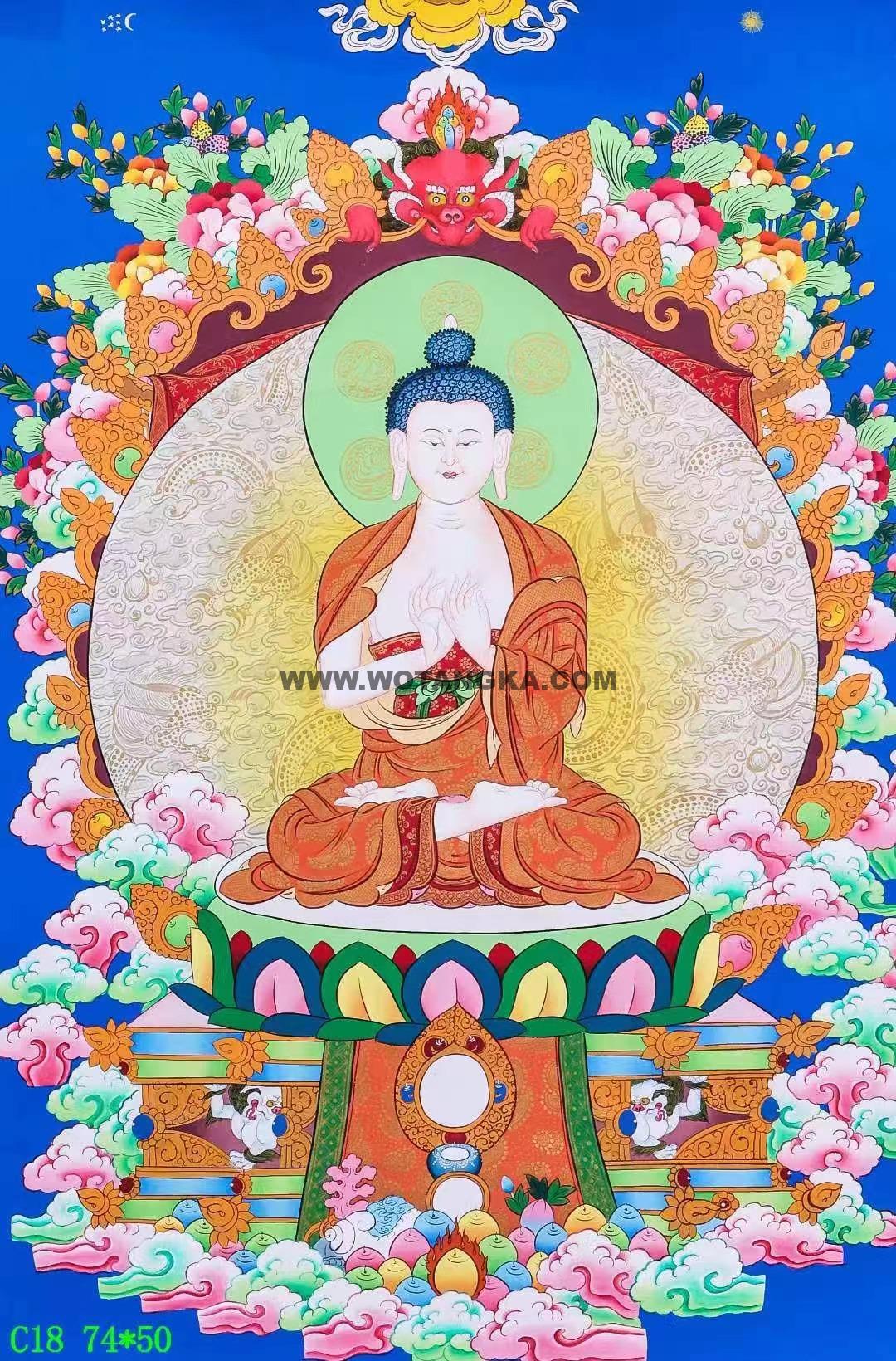编号138-446942:彩绘唐卡-大日如来(74*50CM左右)