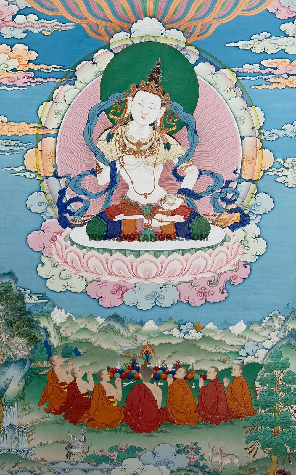 西藏-索朗·画院:嘎玛嘎赤-金刚萨埵(90*50CM左右)