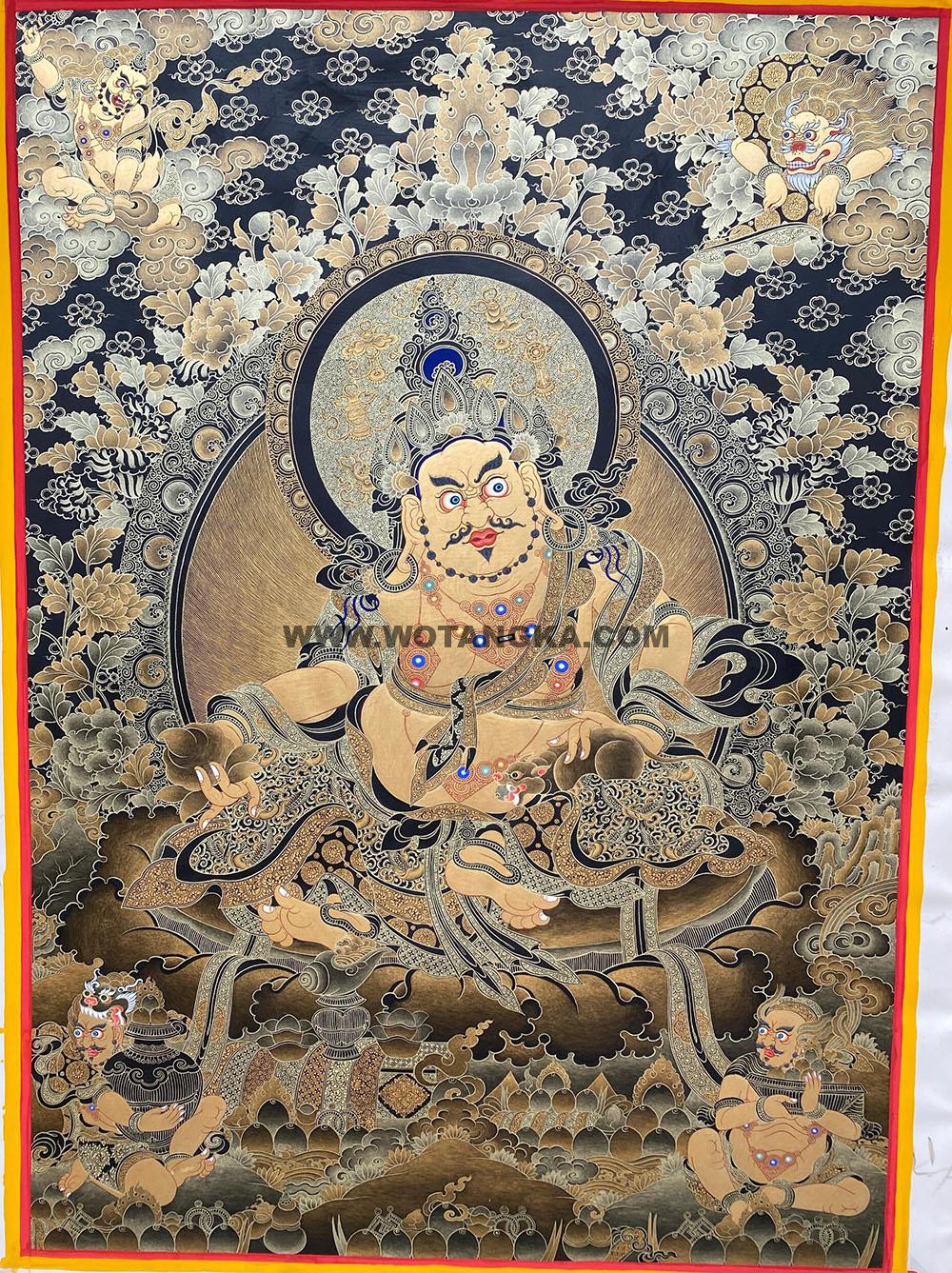 2024.11.11-财神信仰之五色财神唐卡推荐与赏析