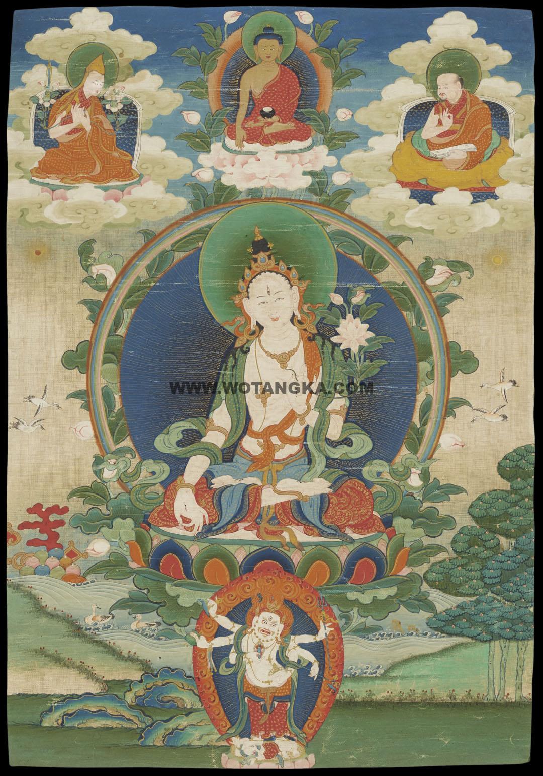 沃唐卡编号AC15418:白度母