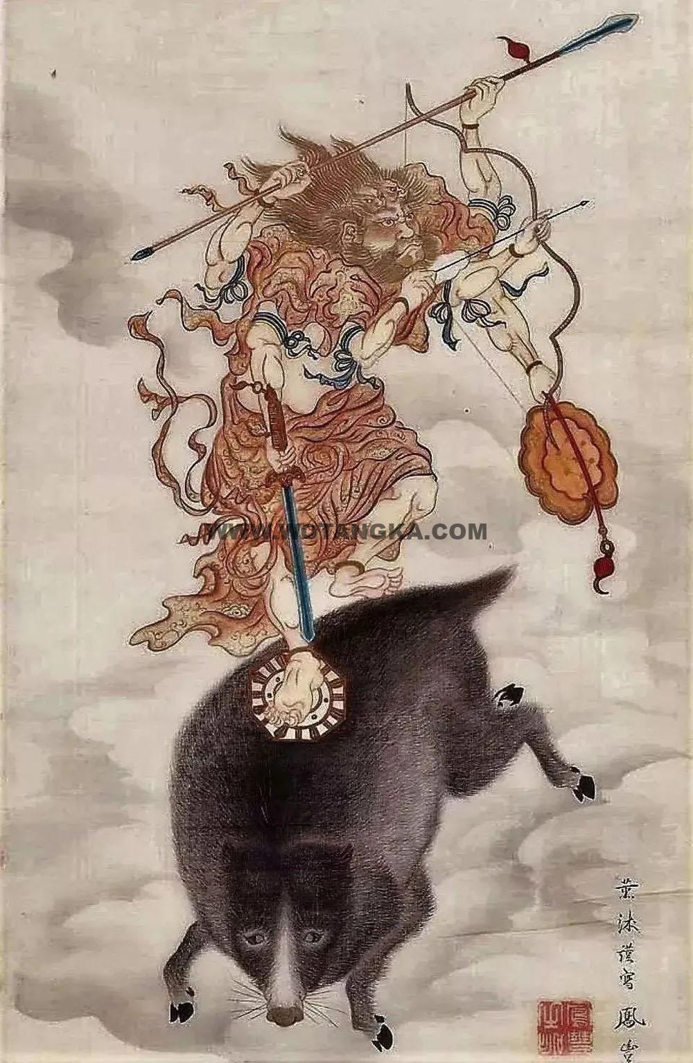 沃唐卡编号AC24434:摩利支天