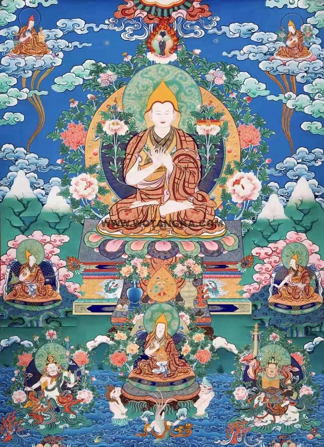 沃唐卡编号AC43295：宗喀巴大师
