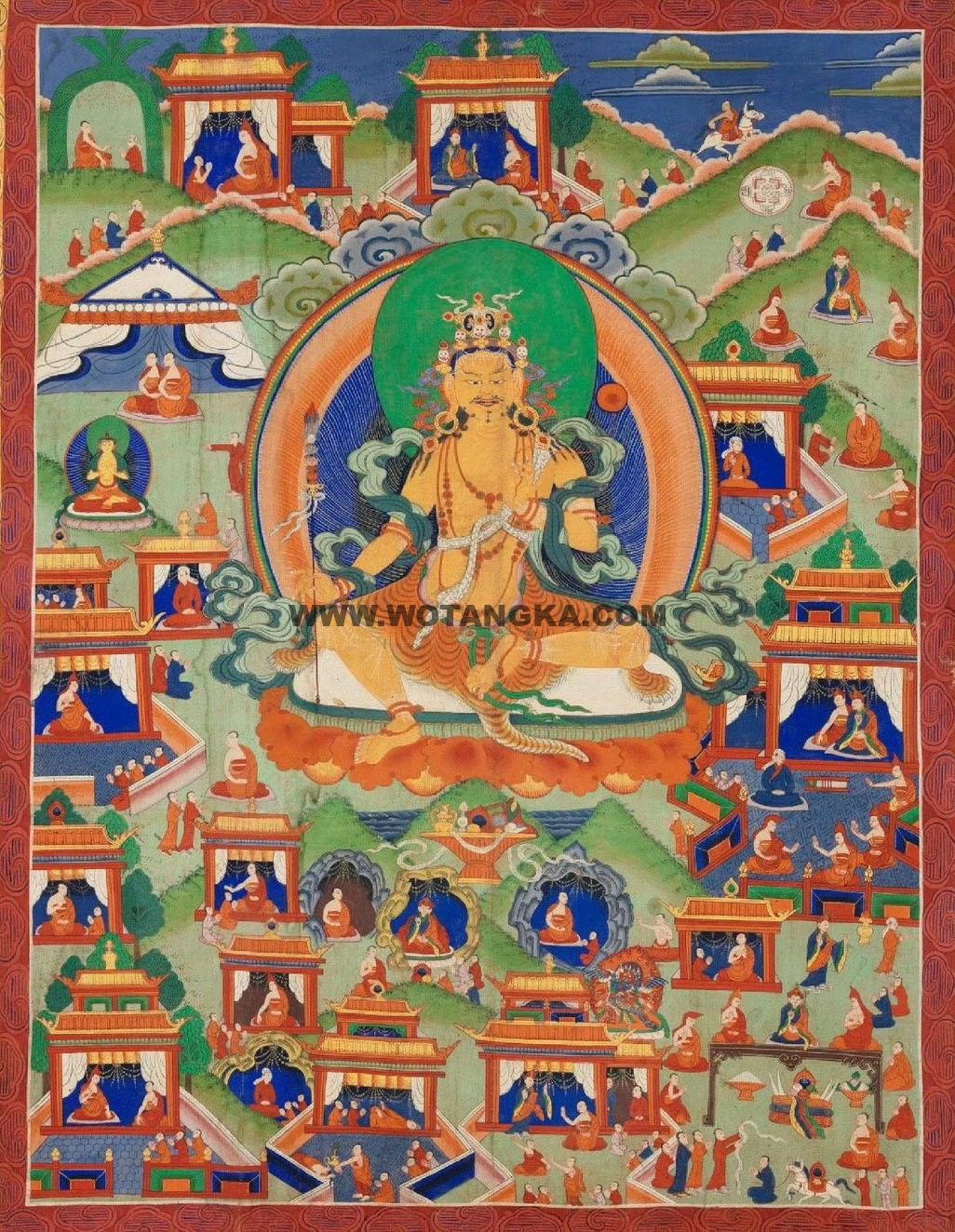 2024.12.01-莲花生大士莲师八相（莲师八变）古唐卡赏析