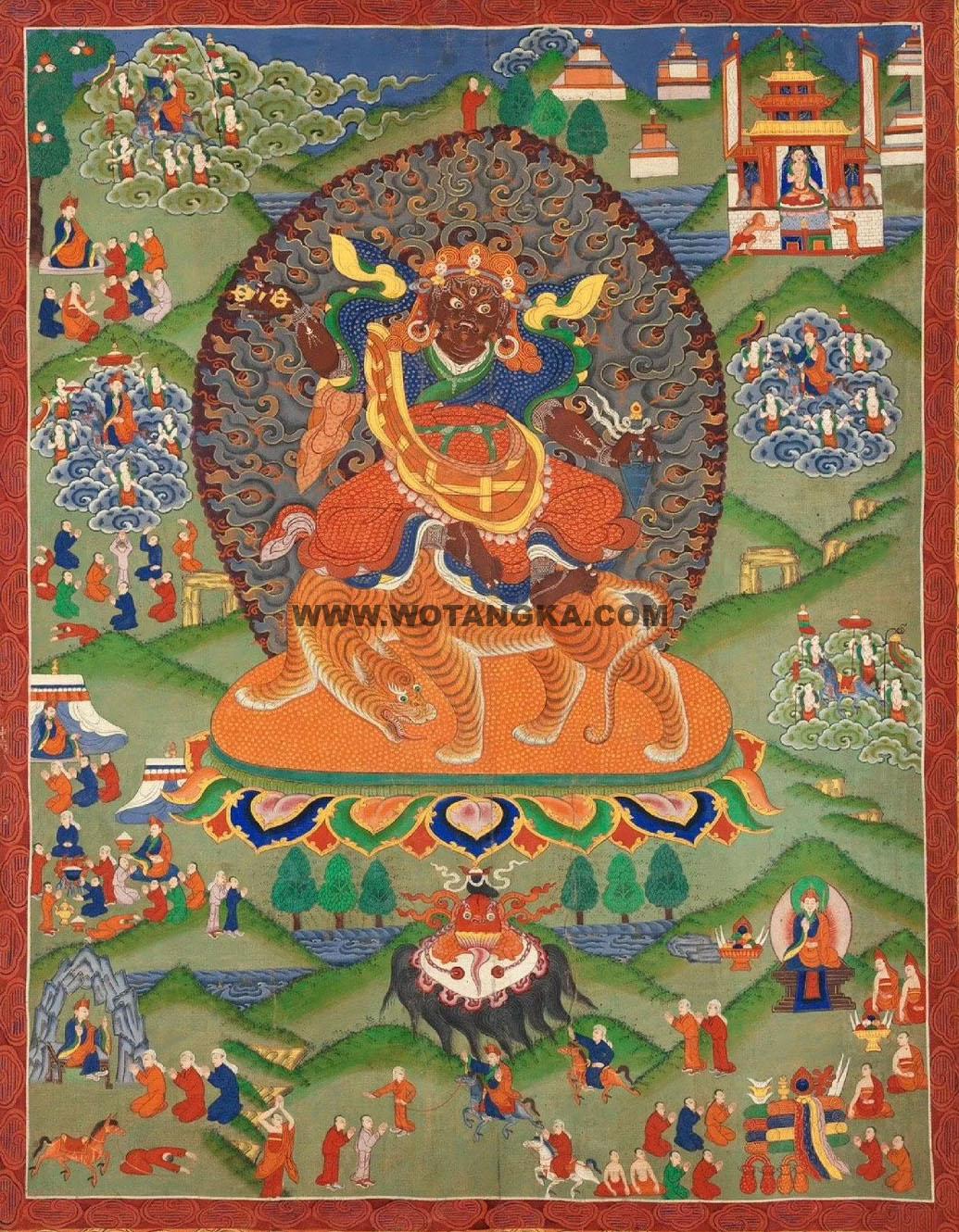 2024.12.01-莲花生大士莲师八相（莲师八变）古唐卡赏析