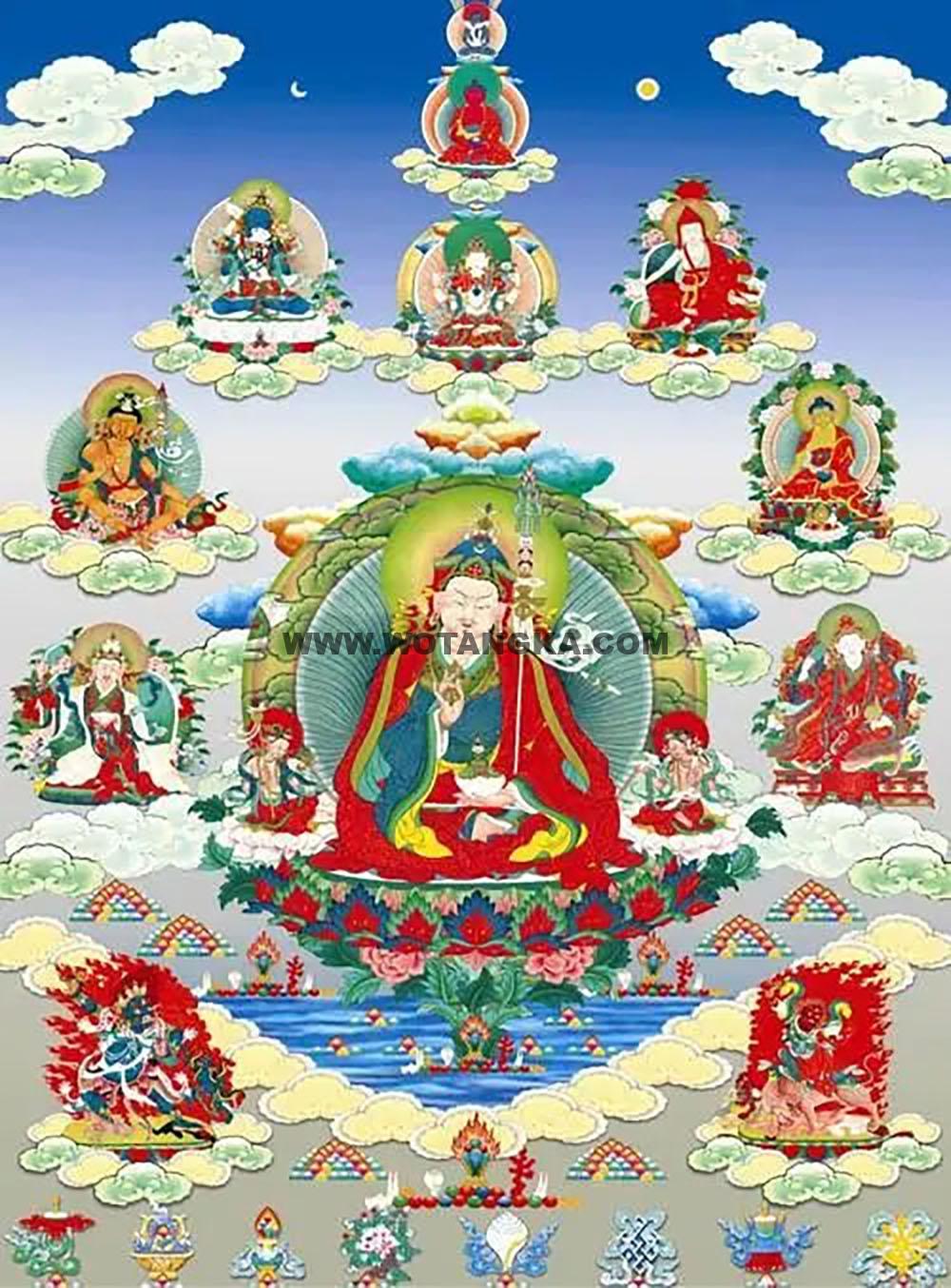 沃唐卡编号AC71466：莲师八相