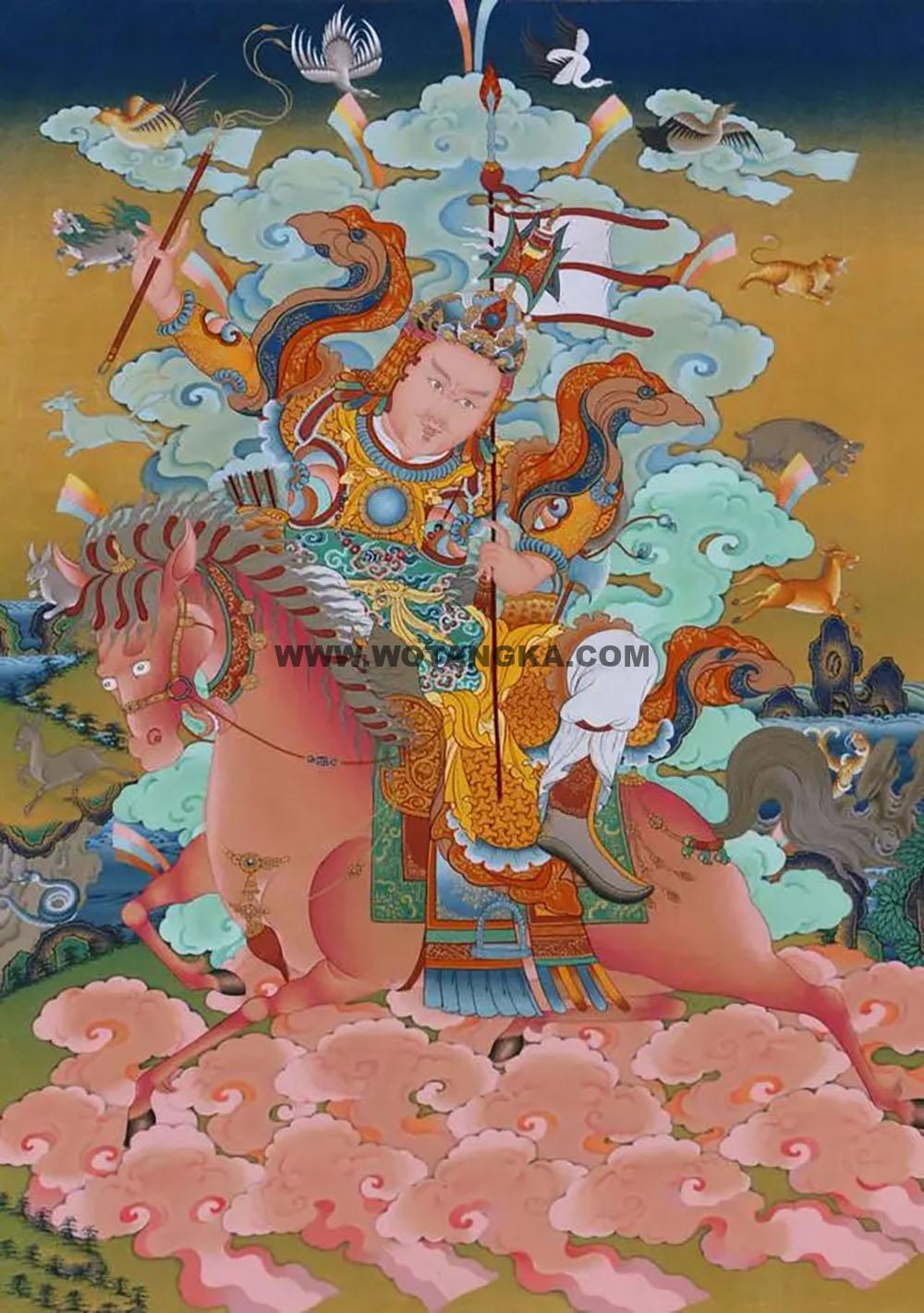 沃唐卡编号AC79883:格萨尔王