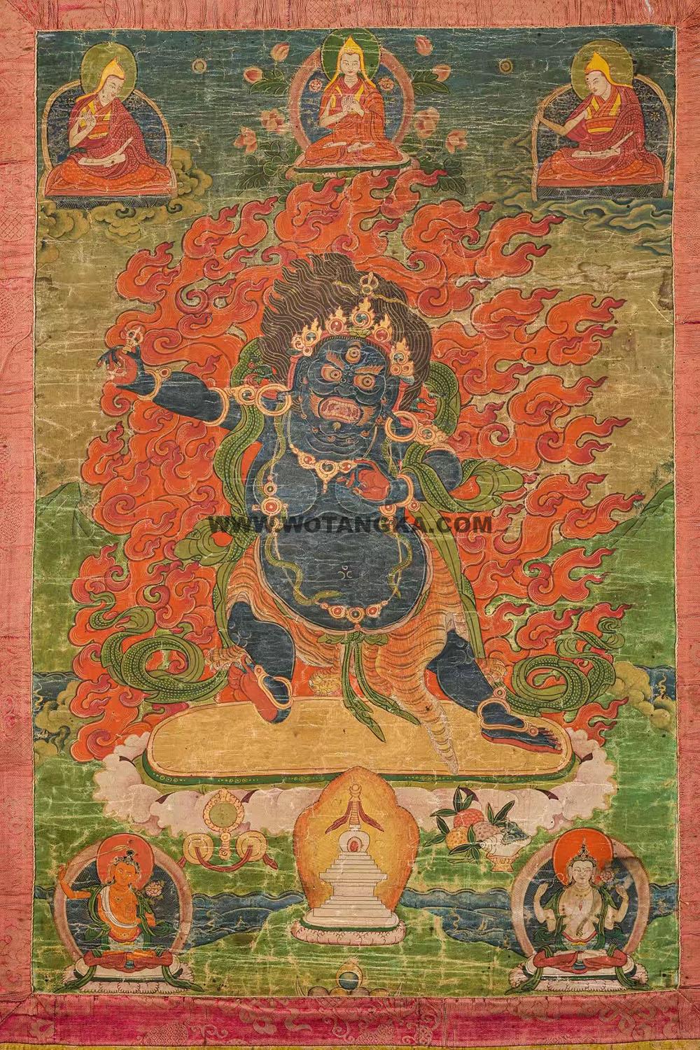 沃唐卡编号AC80134：狮子吼