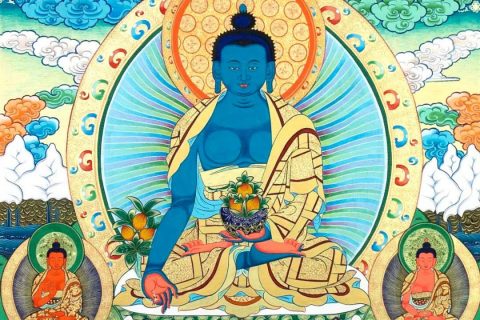 沃唐卡编号AC95701：药师七佛