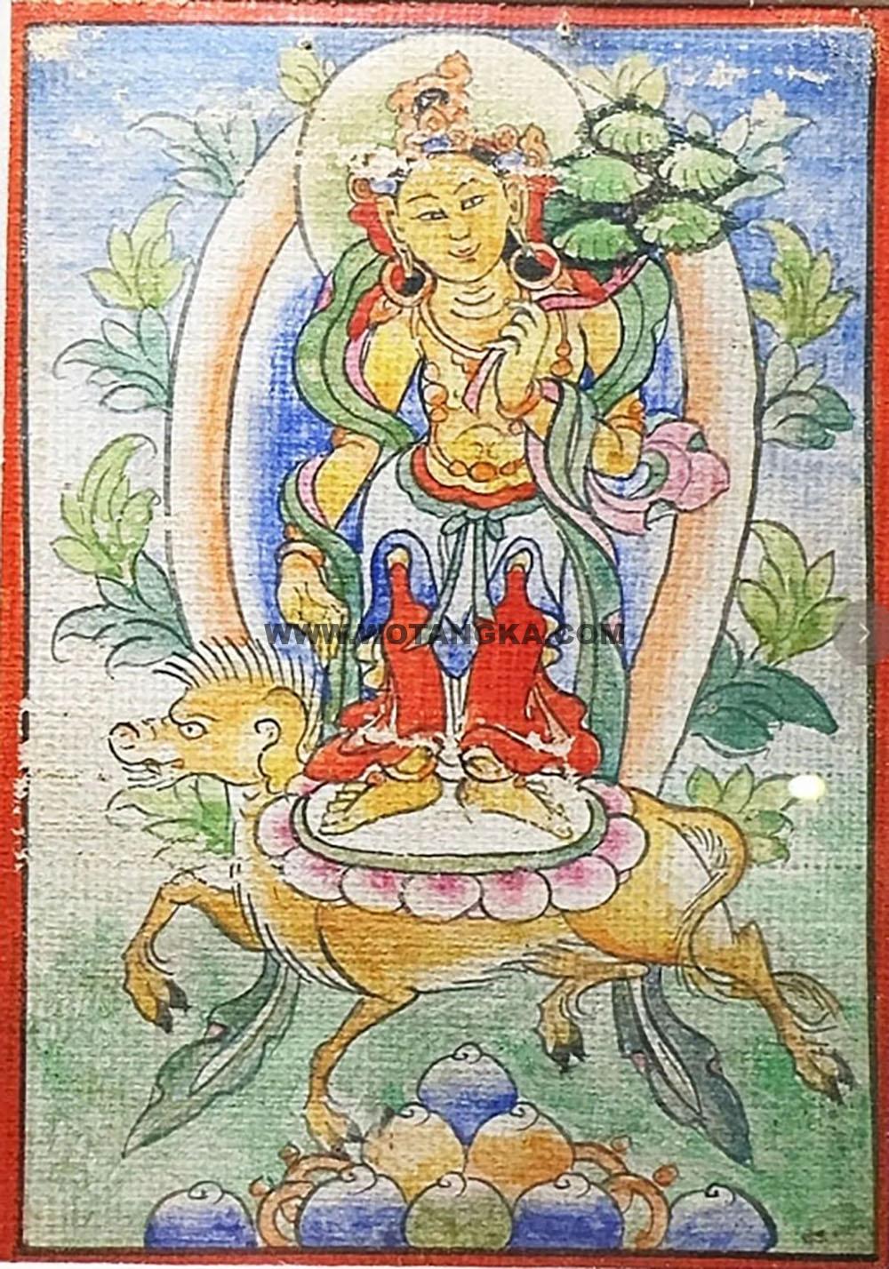 沃唐卡编号AC96524:无忧具光佛母