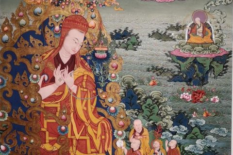 编号188-130948：彩绘唐卡-萨迦班智达（100*90CM左右）