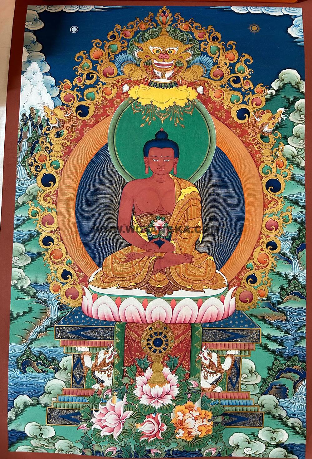 西藏-阿秋·画院:彩绘唐卡-阿弥陀佛(70*50CM左右)