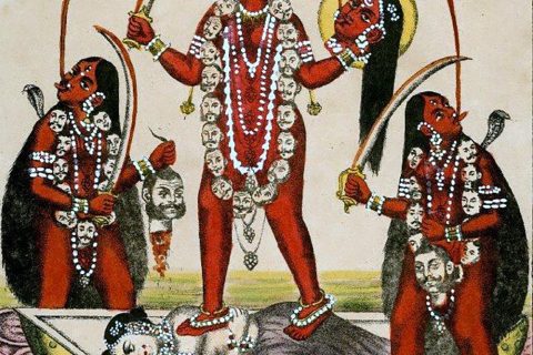 沃唐卡编号AC18114：断首空行母