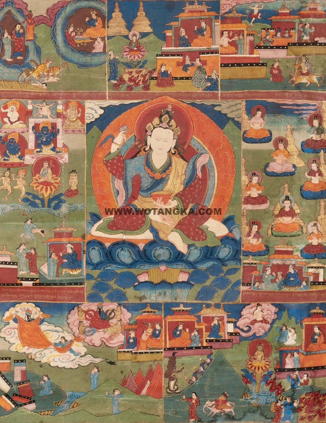 沃唐卡编号AC21877：莲师八变