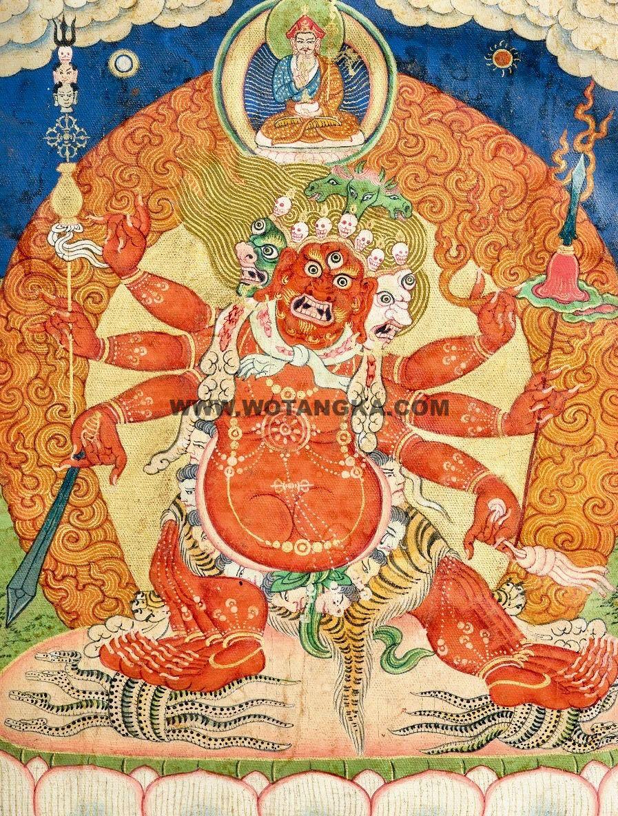 沃唐卡编号AC27544：马头明王