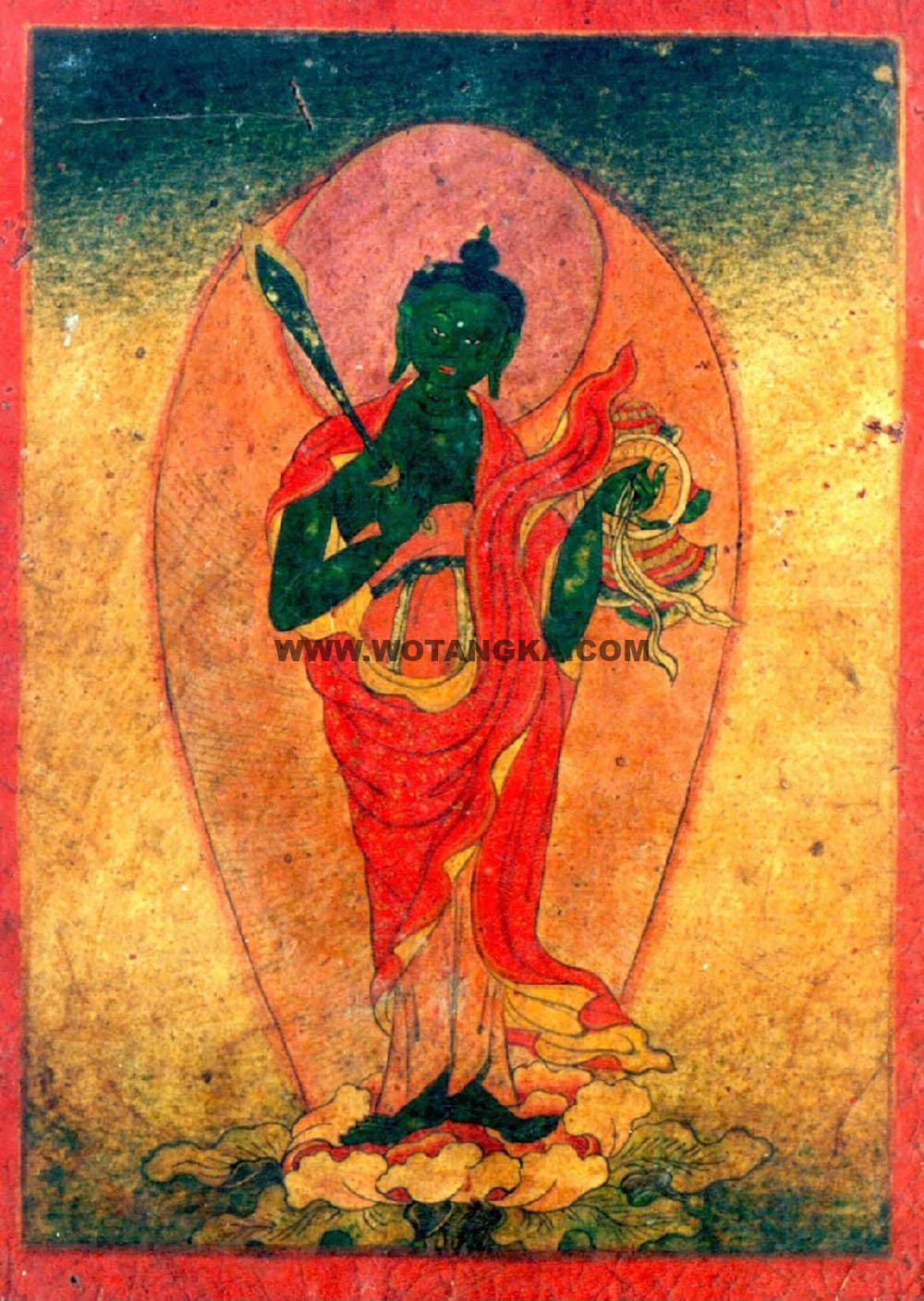 沃唐卡编号AC28944:六道佛陀之阿修罗道佛陀