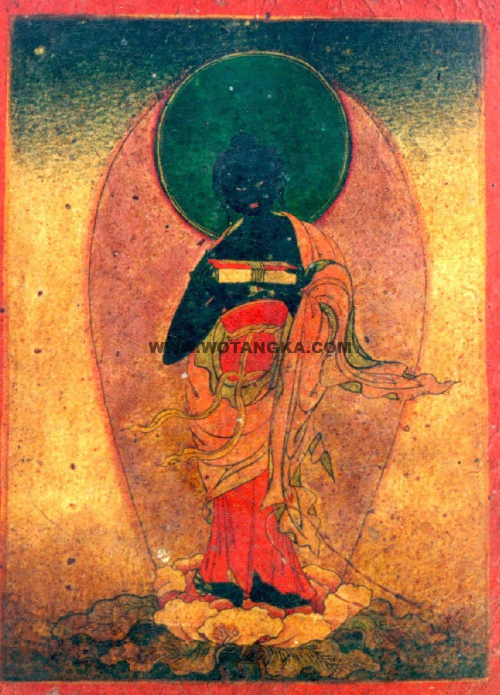 沃唐卡编号AC30663：六道佛陀之畜生道佛陀