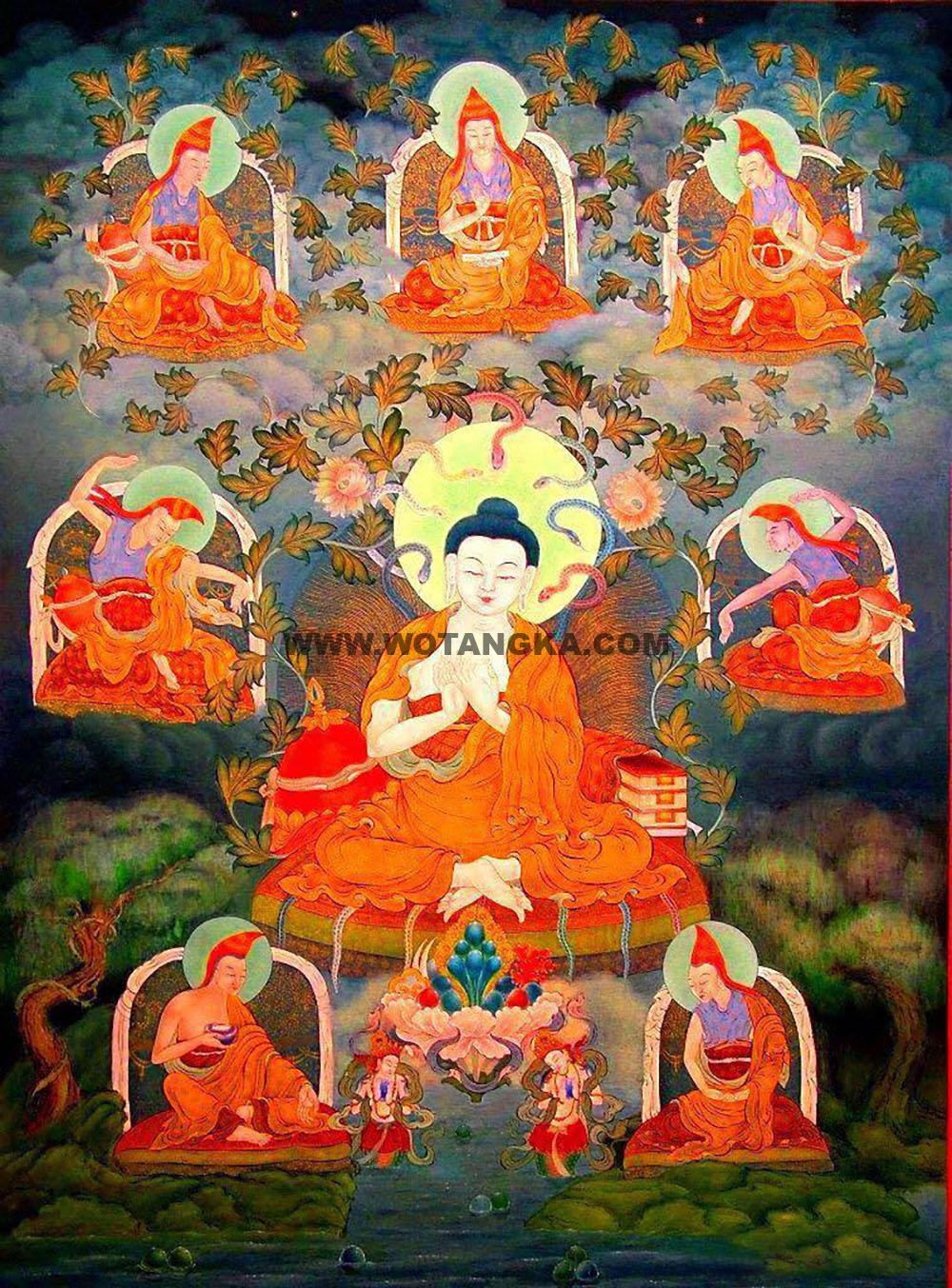 沃唐卡编号AC32235：龙树菩萨