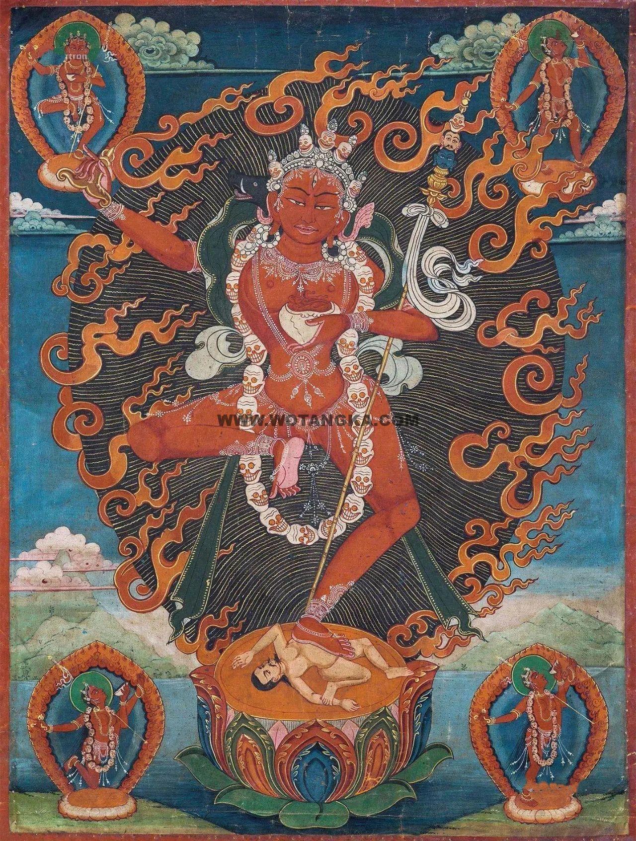 沃唐卡编号AC32934：金刚亥母