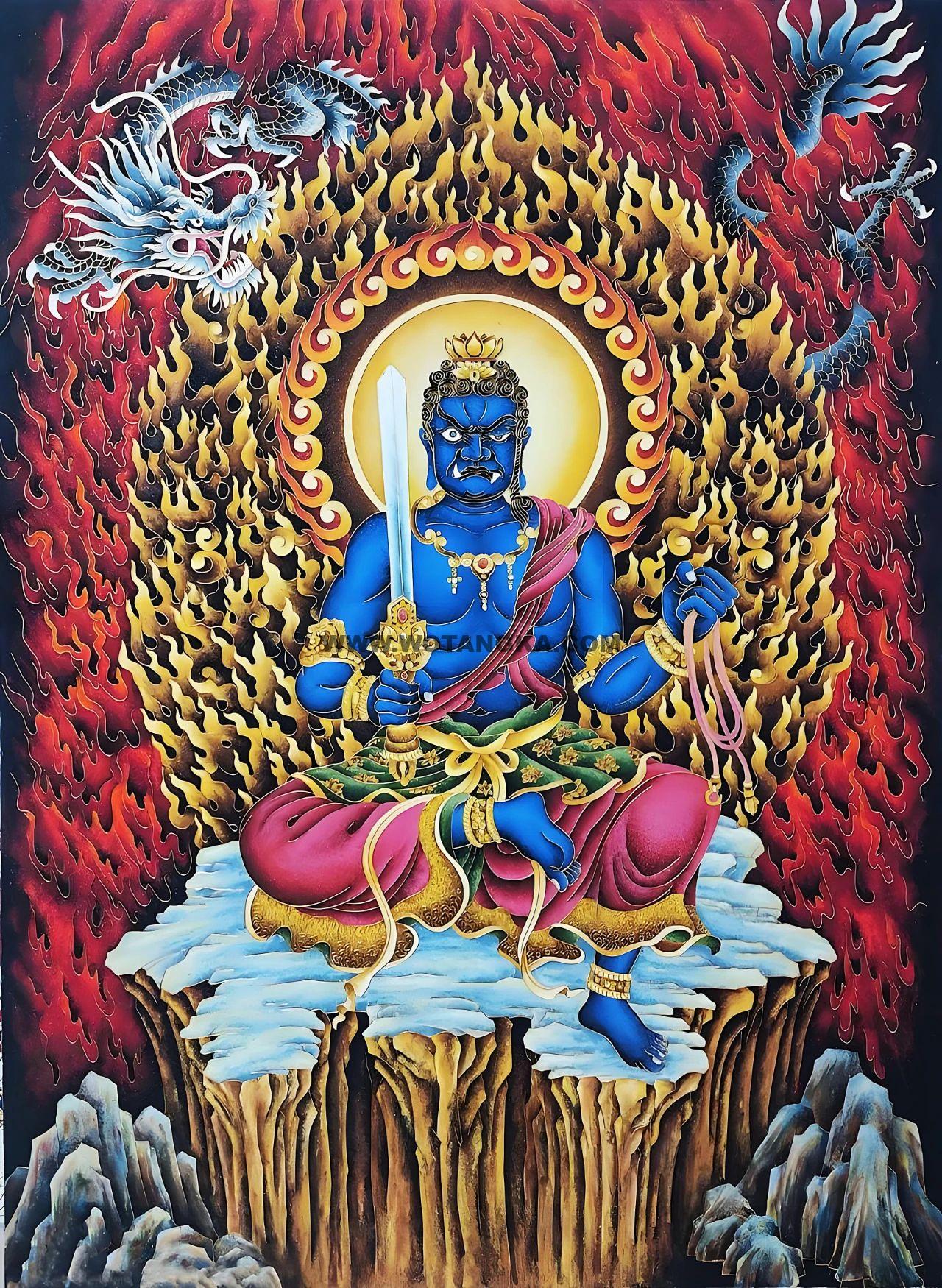 沃唐卡编号AC34518:不动明王