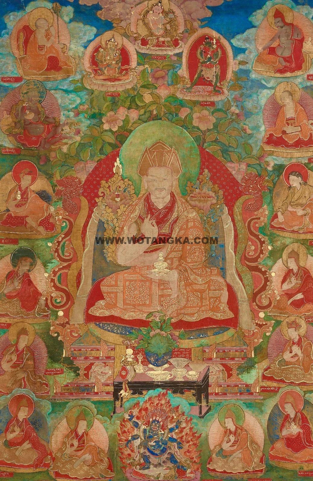 沃唐卡编号AC36425：章嘉若必多吉