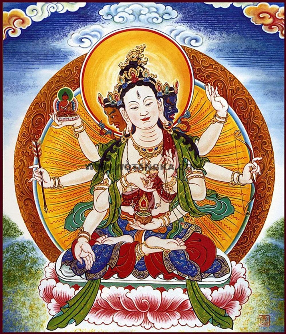 沃唐卡编号AC46275：尊胜佛母