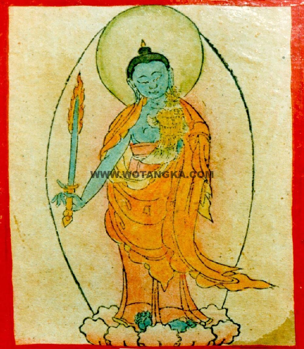 沃唐卡编号AC46573：六道佛陀之阿修罗道佛陀