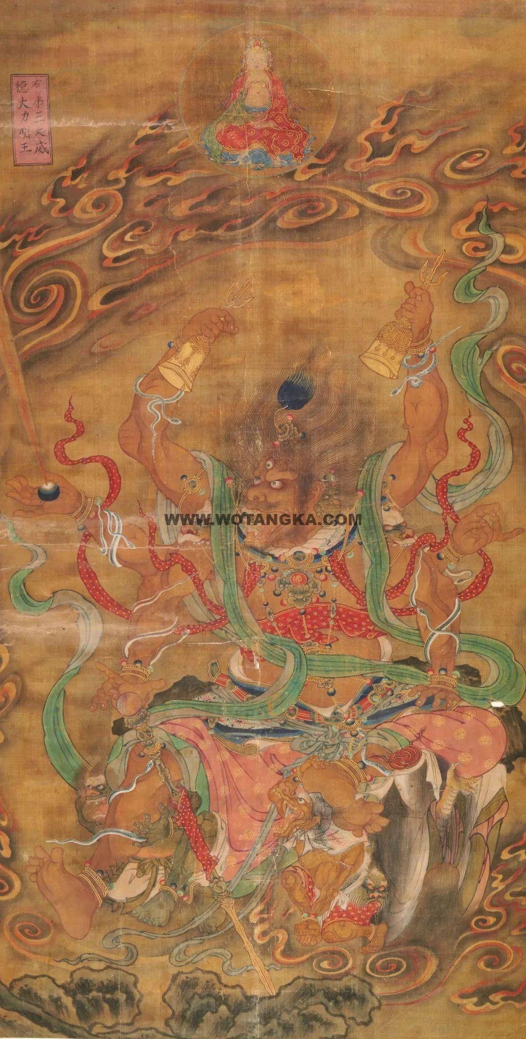 沃唐卡编号AC47063：大威德大力明王