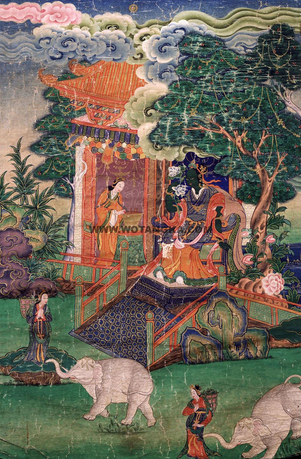 2025.01.01-绿度母救八难度母（套件）古唐卡赏析