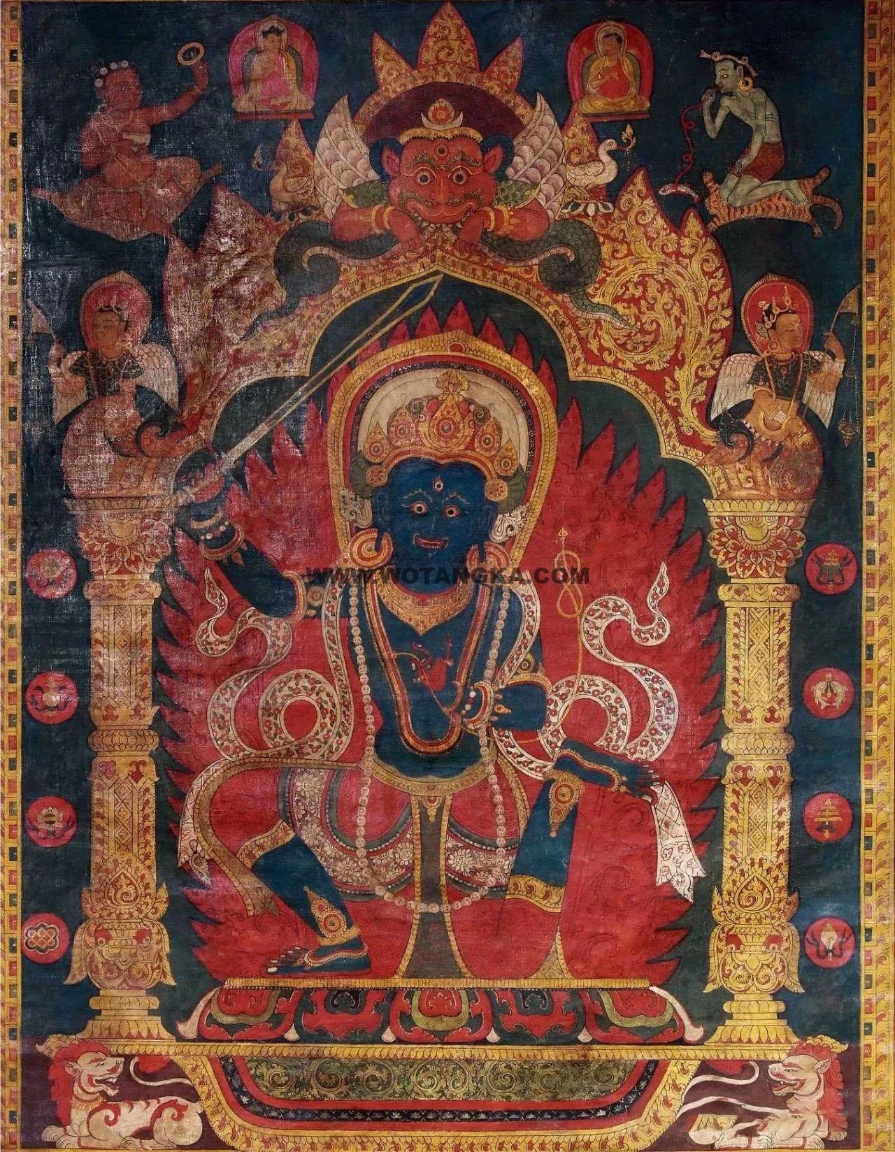 沃唐卡编号AC47671:不动明王