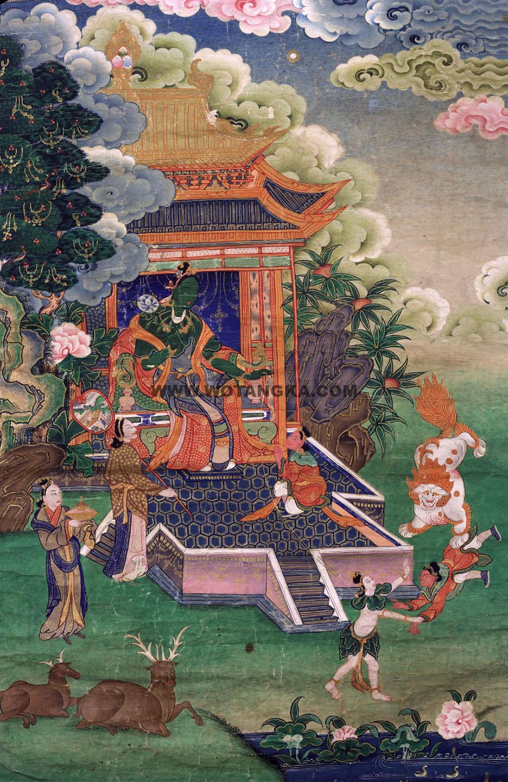 2025.01.01-绿度母救八难度母（套件）古唐卡赏析