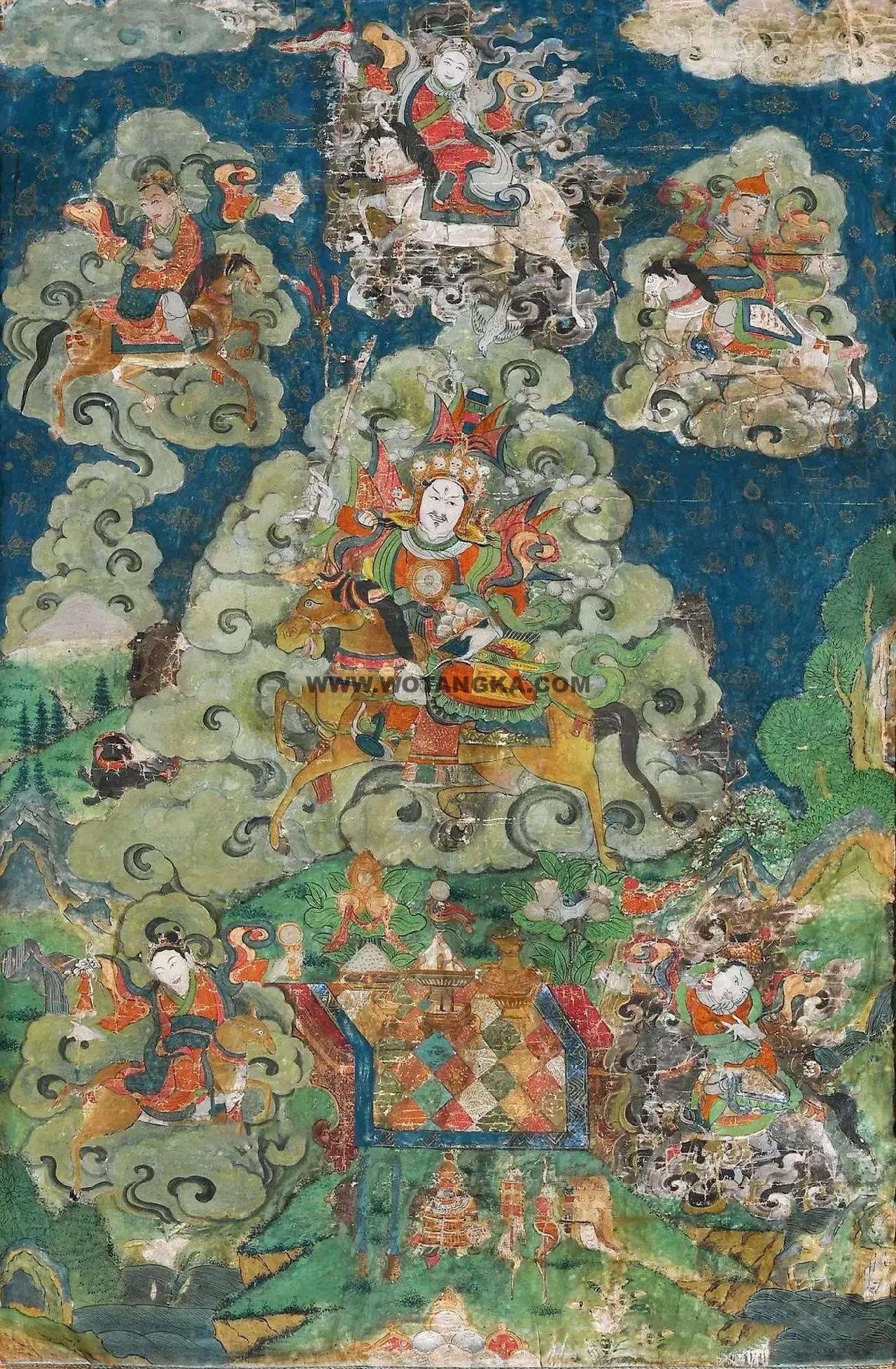 沃唐卡编号AC52042：格萨尔王