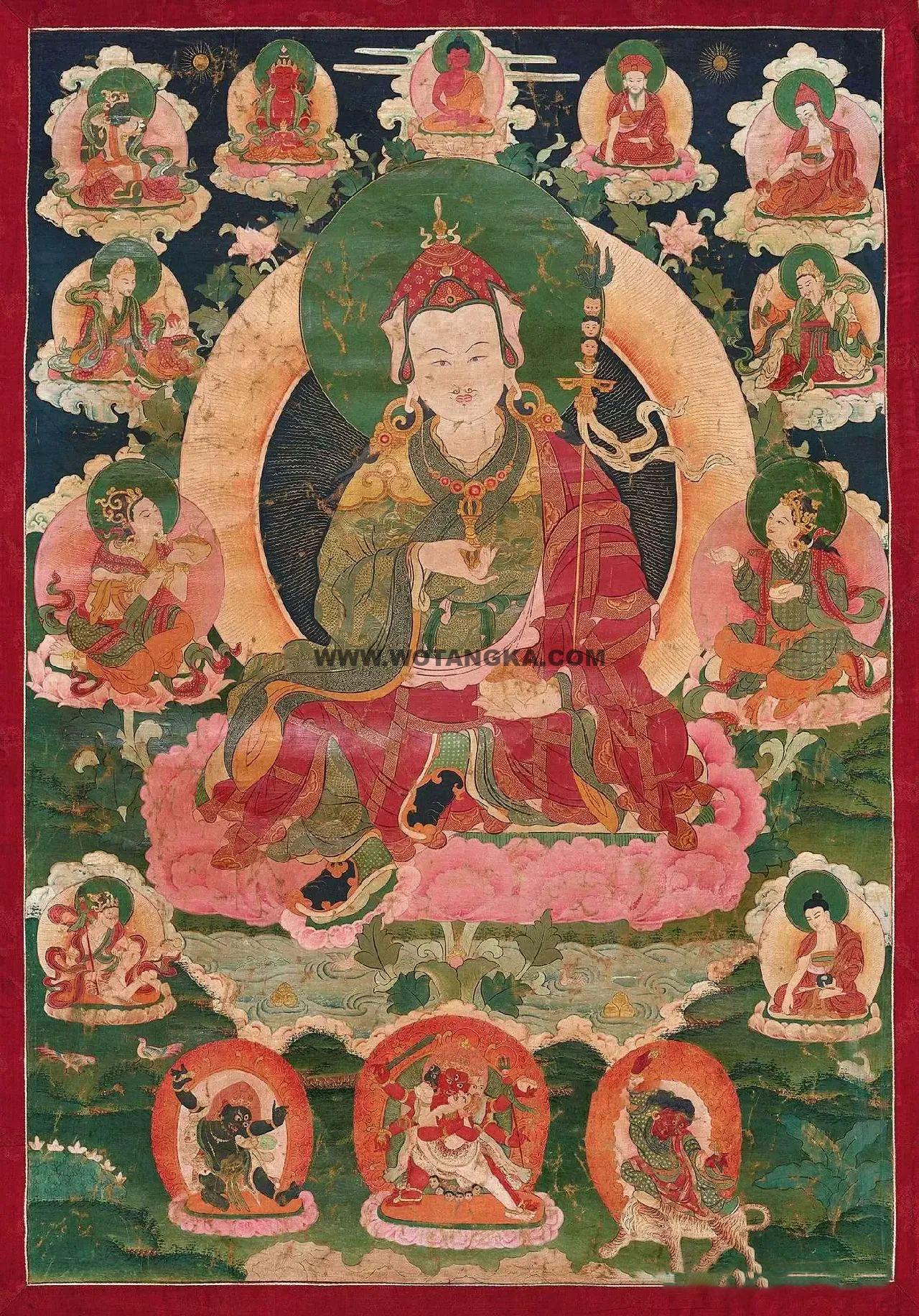 沃唐卡编号AC53791：莲花生大士