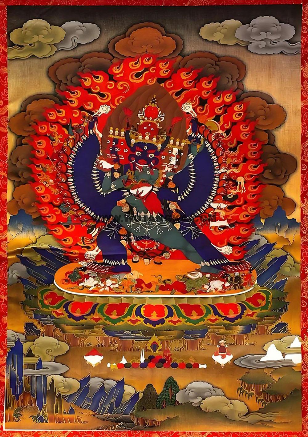 沃唐卡编号AC53861：大威德金刚