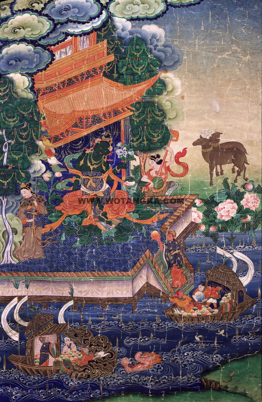 2025.01.01-绿度母救八难度母（套件）古唐卡赏析