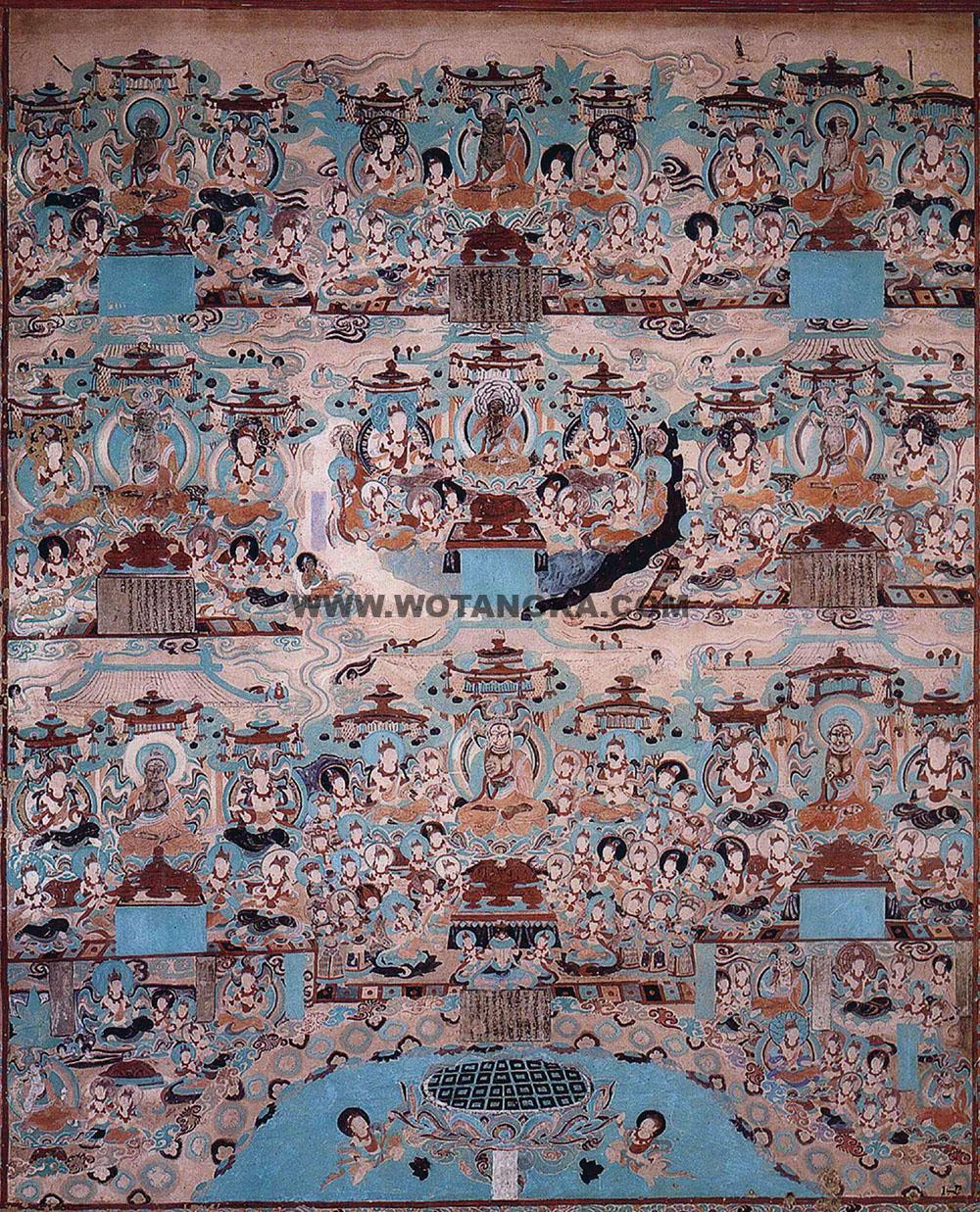 沃唐卡编号AC55776：华严经变