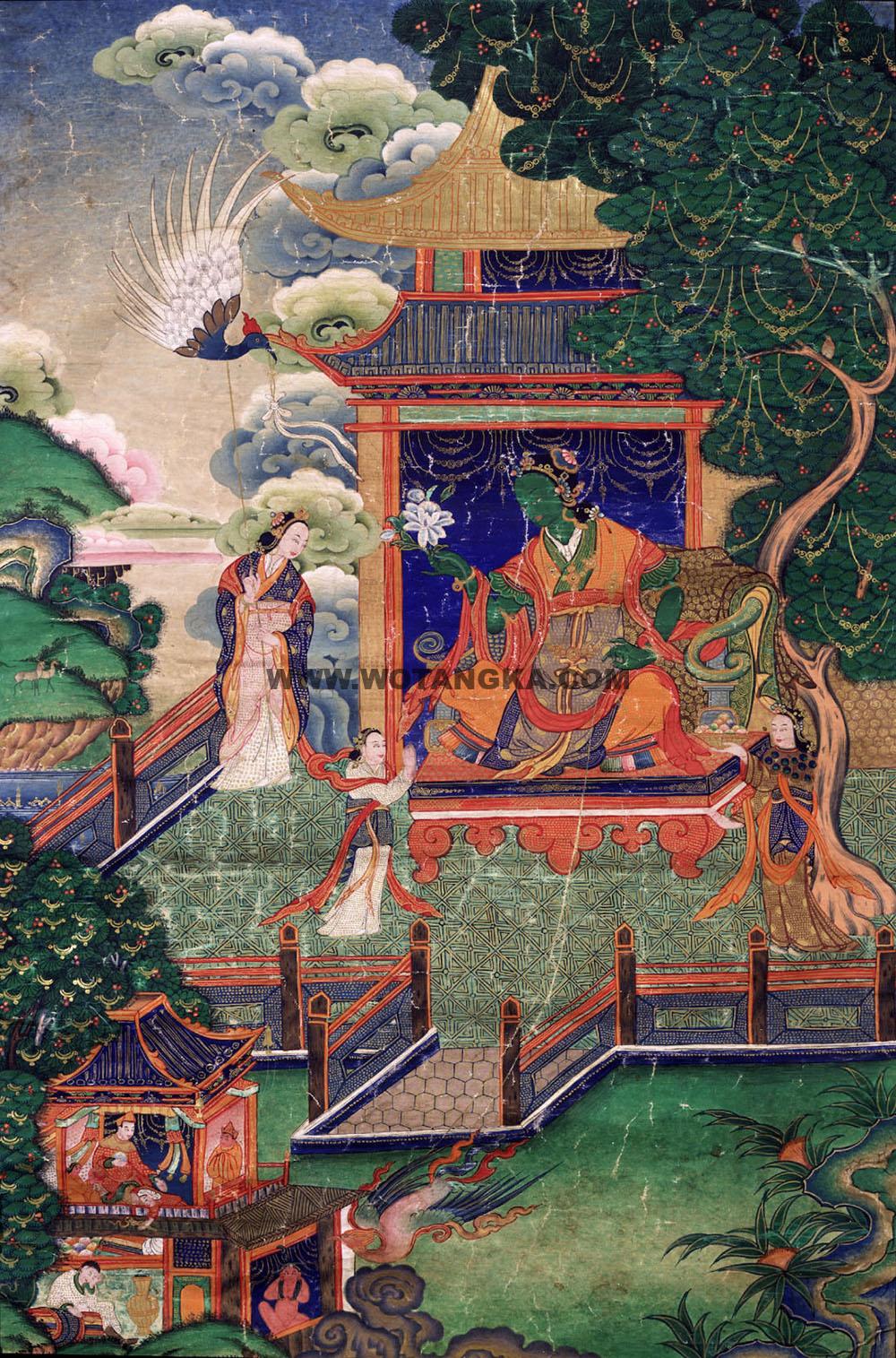 2025.01.01-绿度母救八难度母（套件）古唐卡赏析