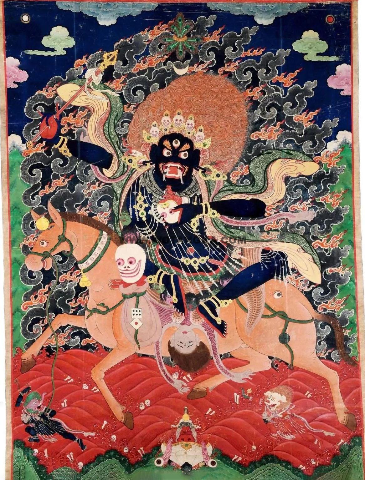 沃唐卡编号AC59592：吉祥天母