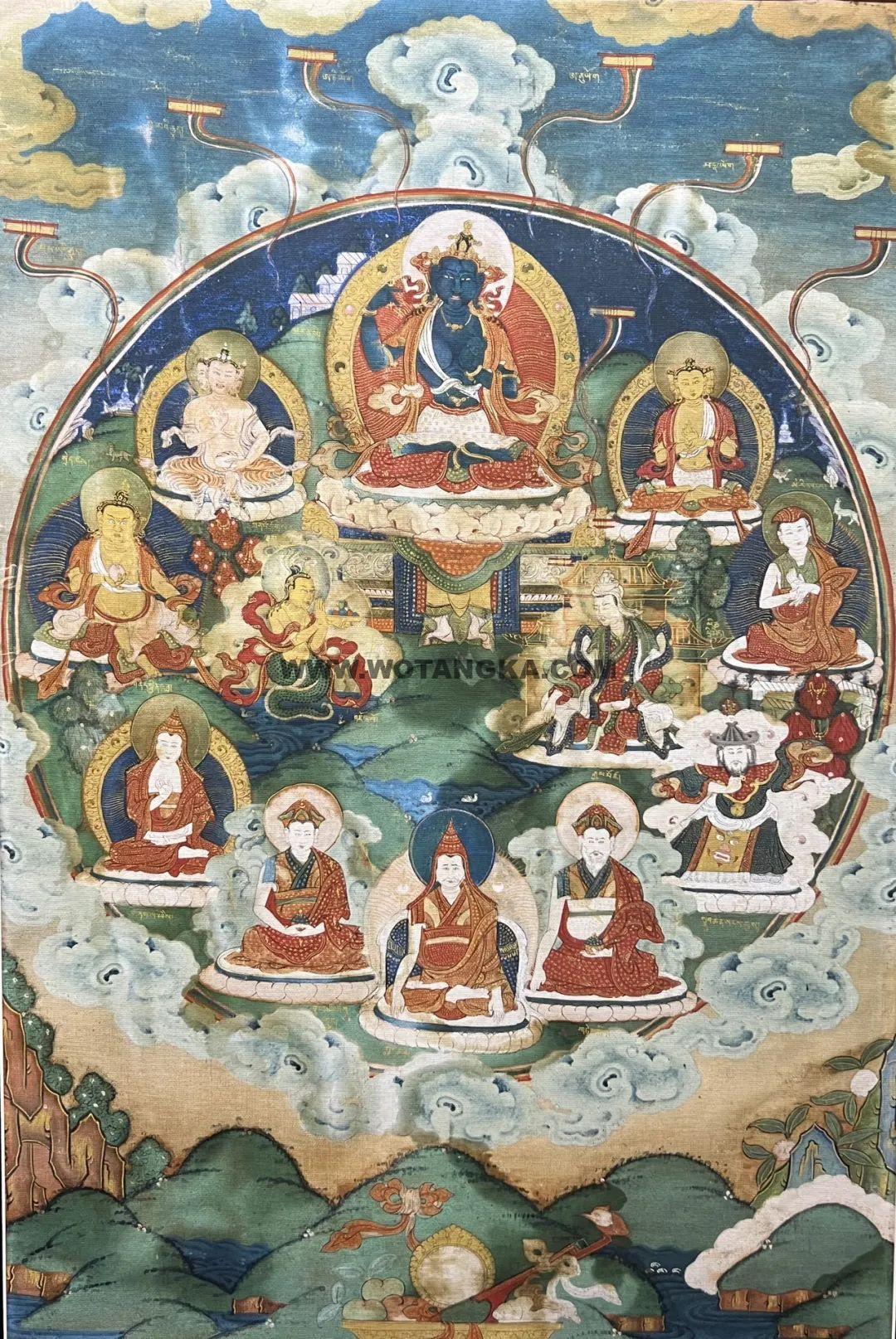 沃唐卡编号AC63012：宁玛派四部三续