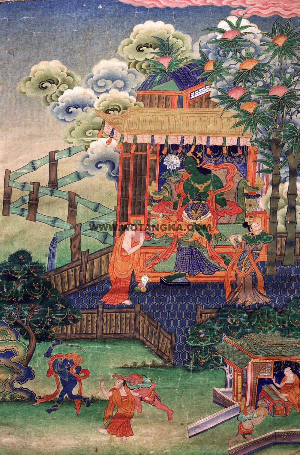 2025.01.01-绿度母救八难度母（套件）古唐卡赏析