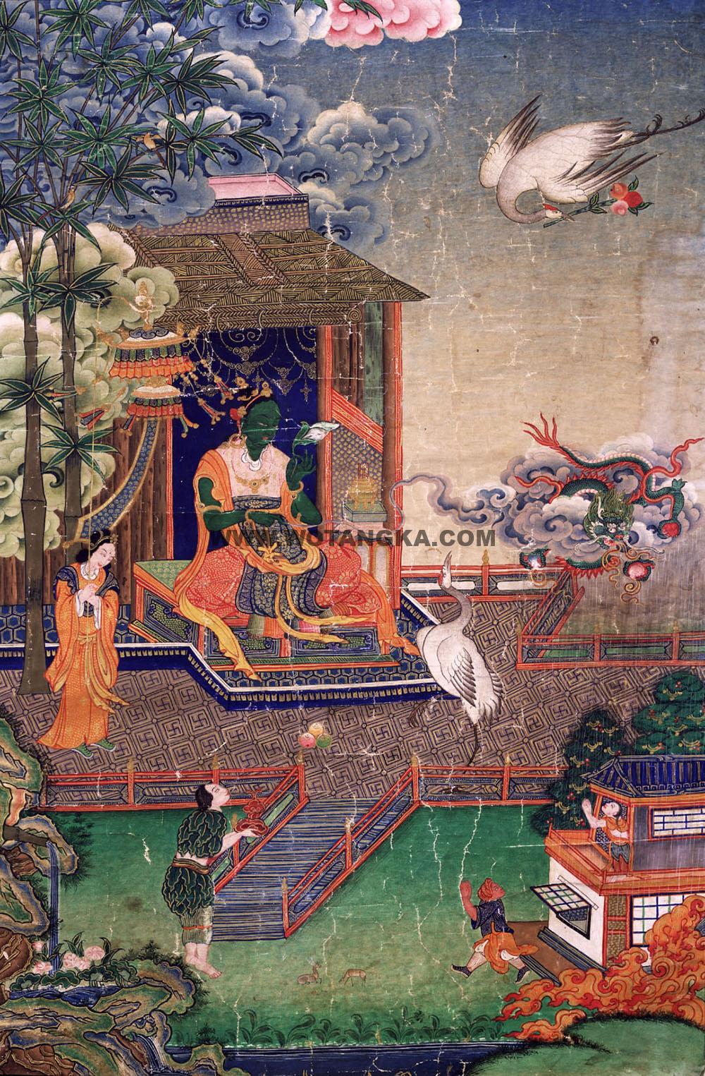 2025.01.01-绿度母救八难度母（套件）古唐卡赏析