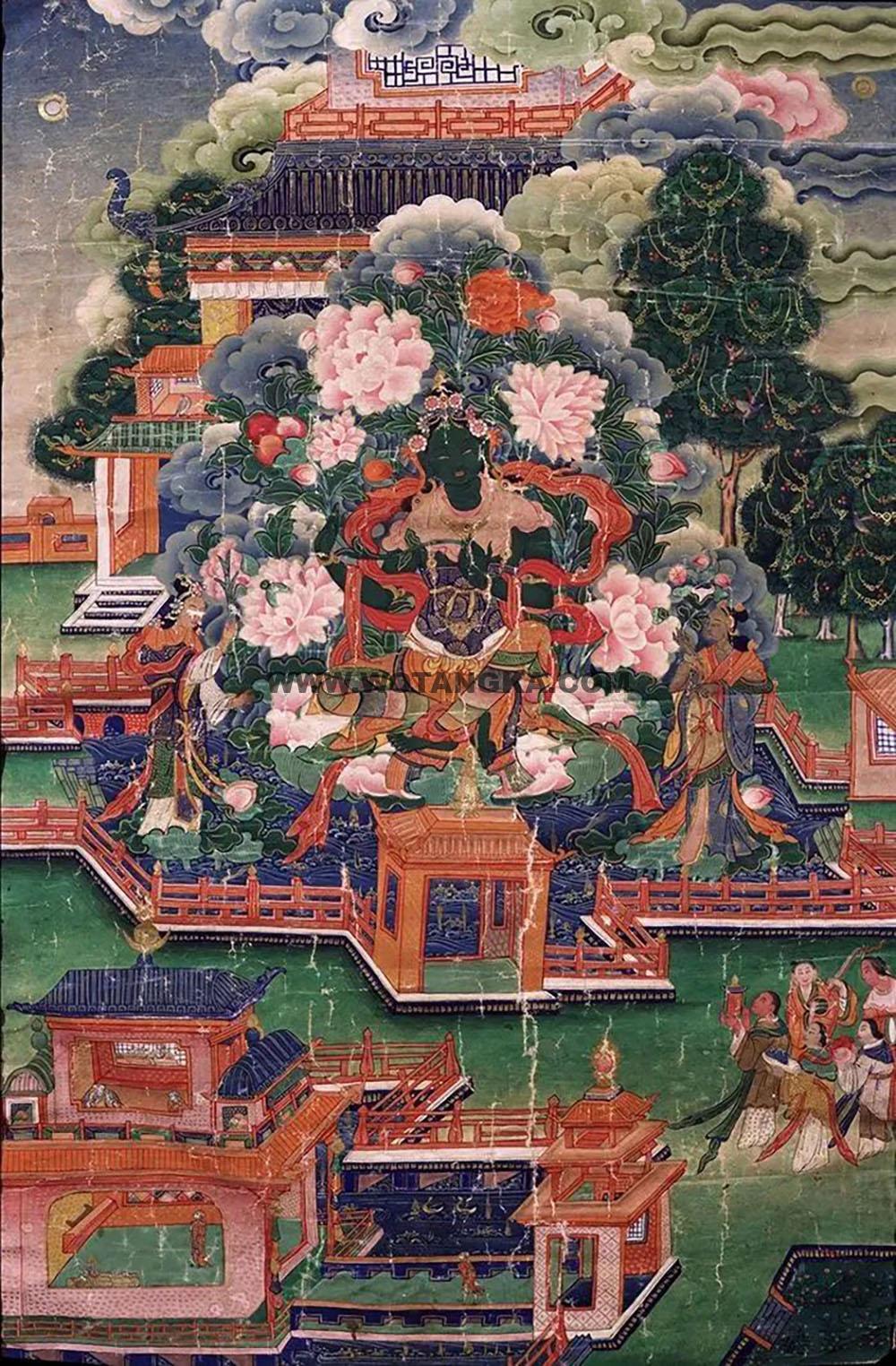 2025.01.01-绿度母救八难度母（套件）古唐卡赏析