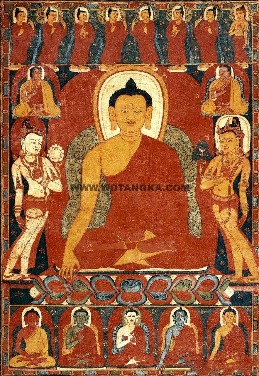 沃唐卡编号AC66115：释迦牟尼佛