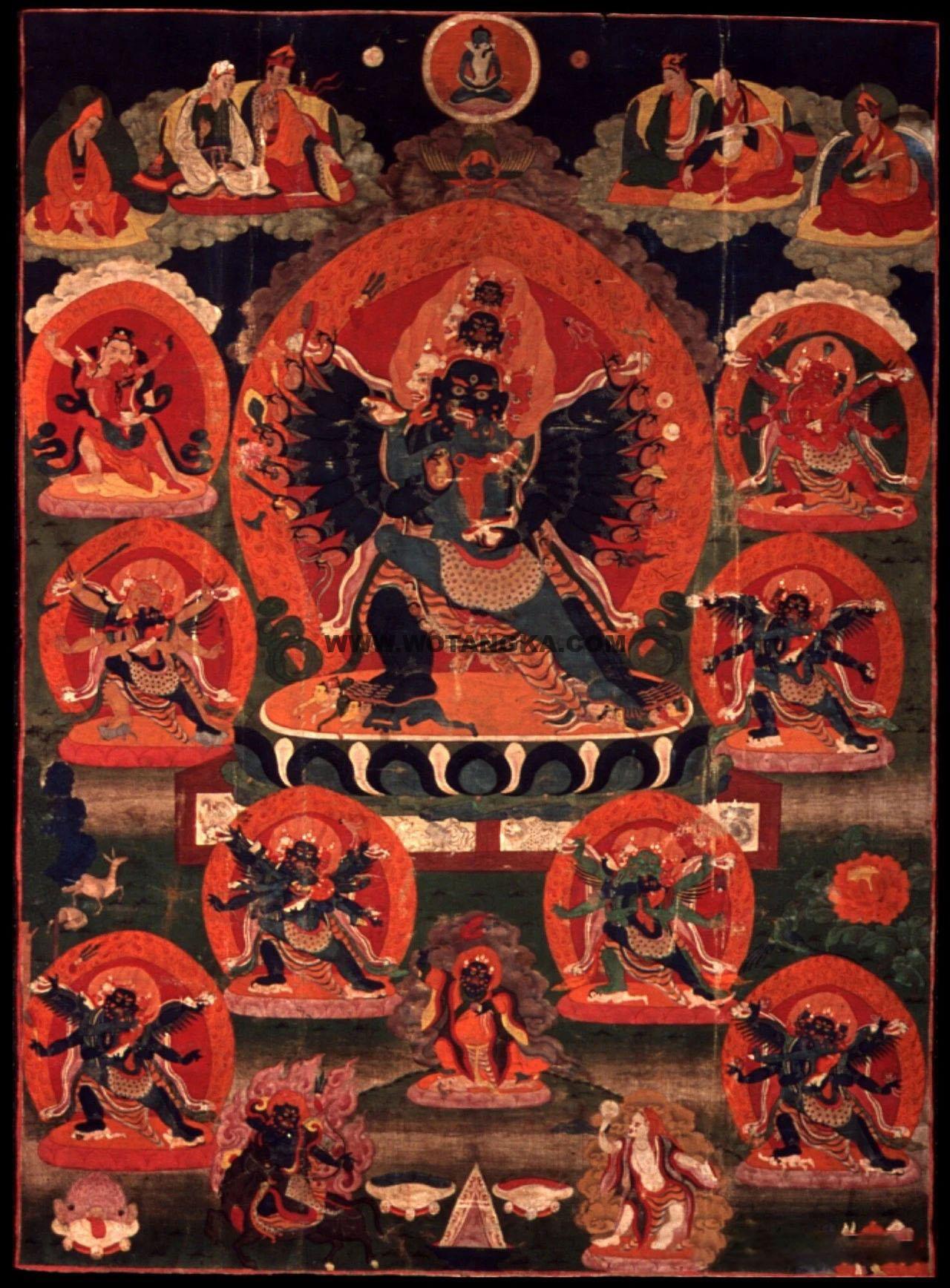 沃唐卡编号AC66757：大殊胜黑如嘎