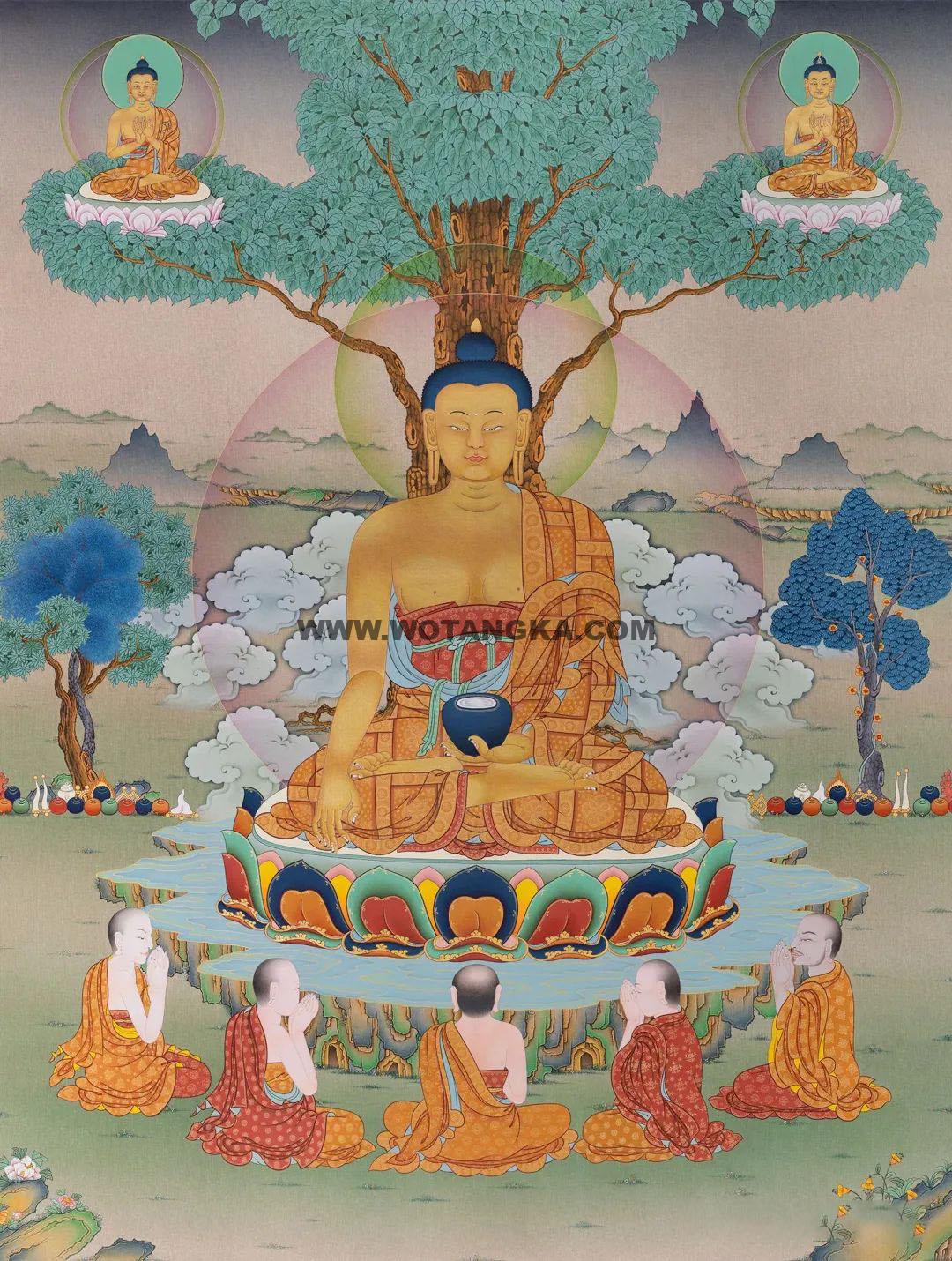 沃唐卡编号AC66943:释迦牟尼佛