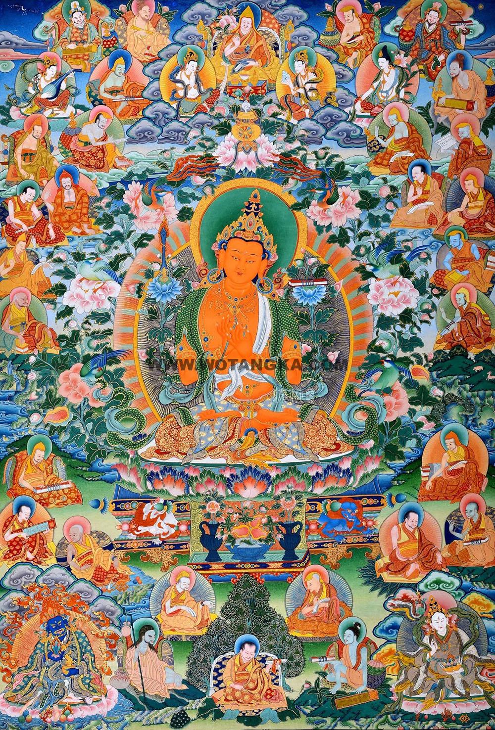 沃唐卡编号AC67071：文殊菩萨