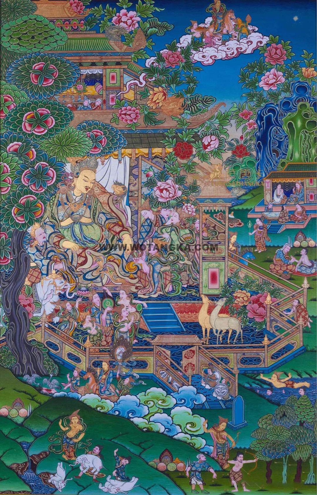 2024.12.22-释迦牟尼佛八相成道图古唐卡赏析