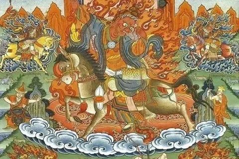 沃唐卡编号AC69392：孜玛护法