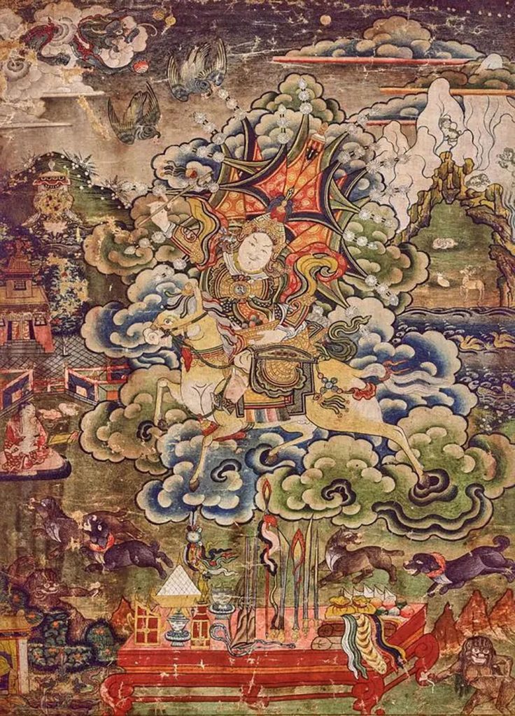 沃唐卡编号AC74543：颇拉米孜（Pho Lha）-父神